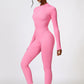 Half Zip Long Sleeve Active Jumpsuit