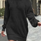 One Shoulder Lantern Sleeve Sweater Dress