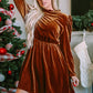 Frill Trim Long Sleeve Mini Dress