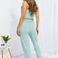 Zenana Full Size Stylish Comfort Smocked Tube Top & Joggers Set