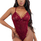 Crisscross Lace Backless Teddy Lingerie