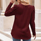 Round Neck Puff Sleeve Blouse