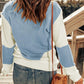 Contrast Round Neck Sweater